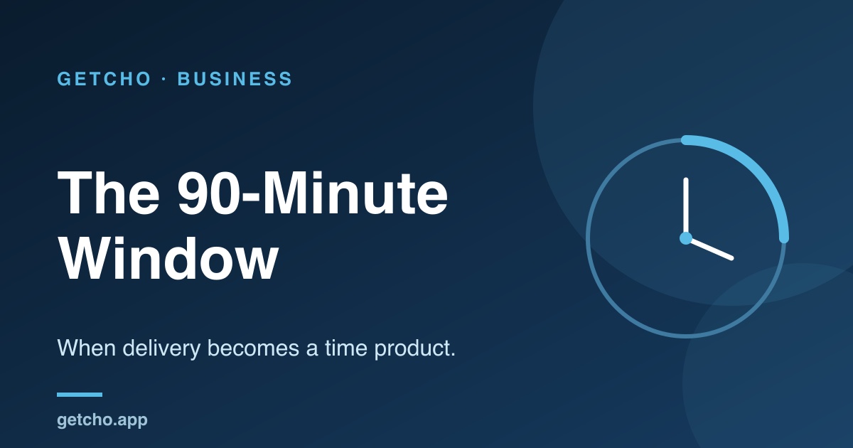 The 90-Minute Window: Delivery as a Time Product