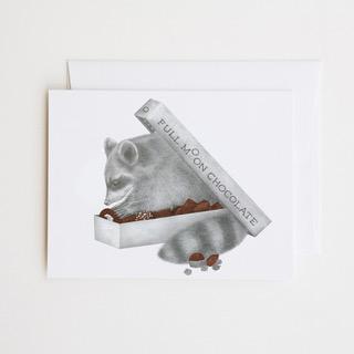 Fifito Thursday Raccoon Greeting Card