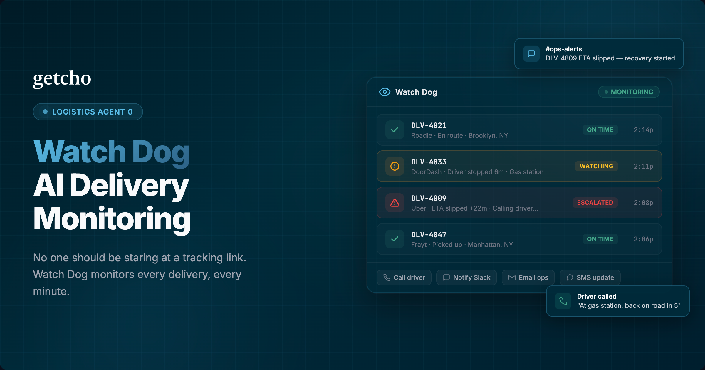 Logistics Agent Zero: Watchdog